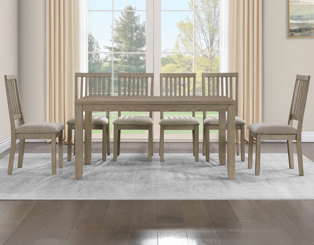 Yorktown 7 piece Dinning Set in Sand