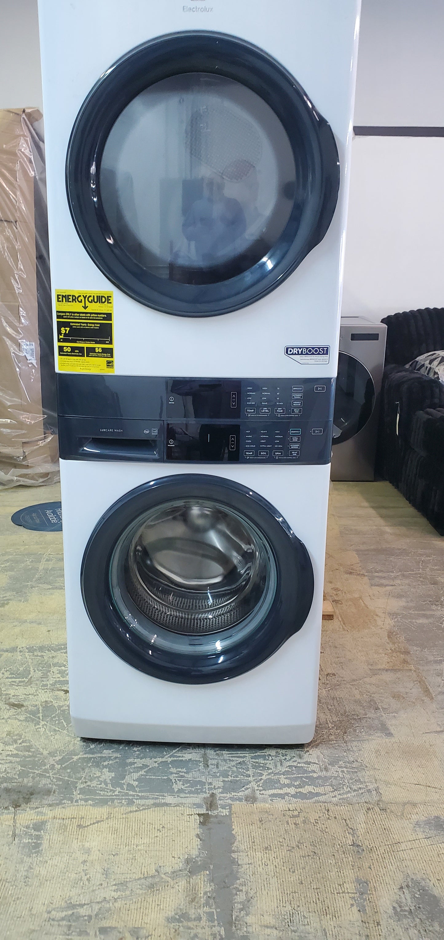 Electrolux washer and dryer tower combo
