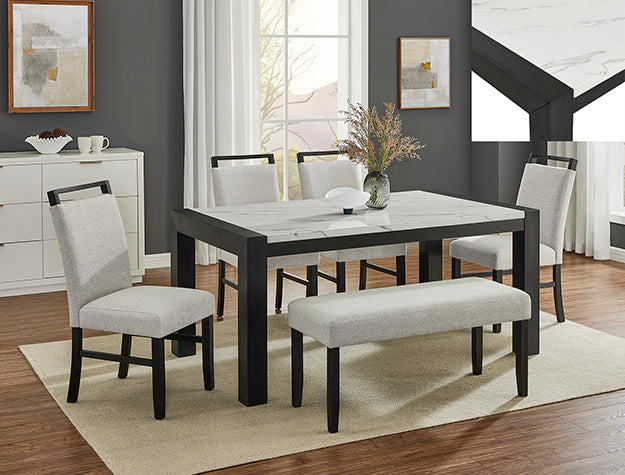 Jules Faux Marble Dining Collection