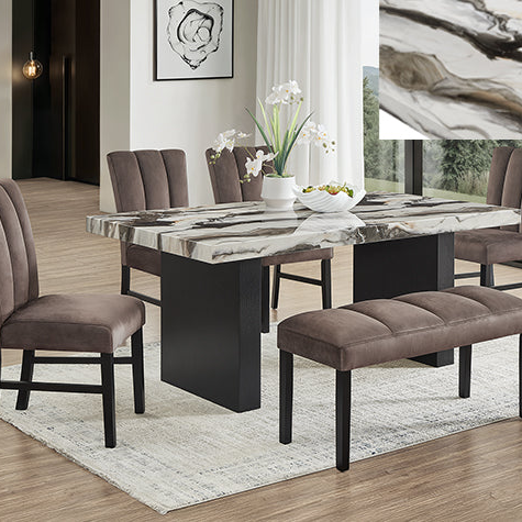 Vega Faux Marble Dining Collection