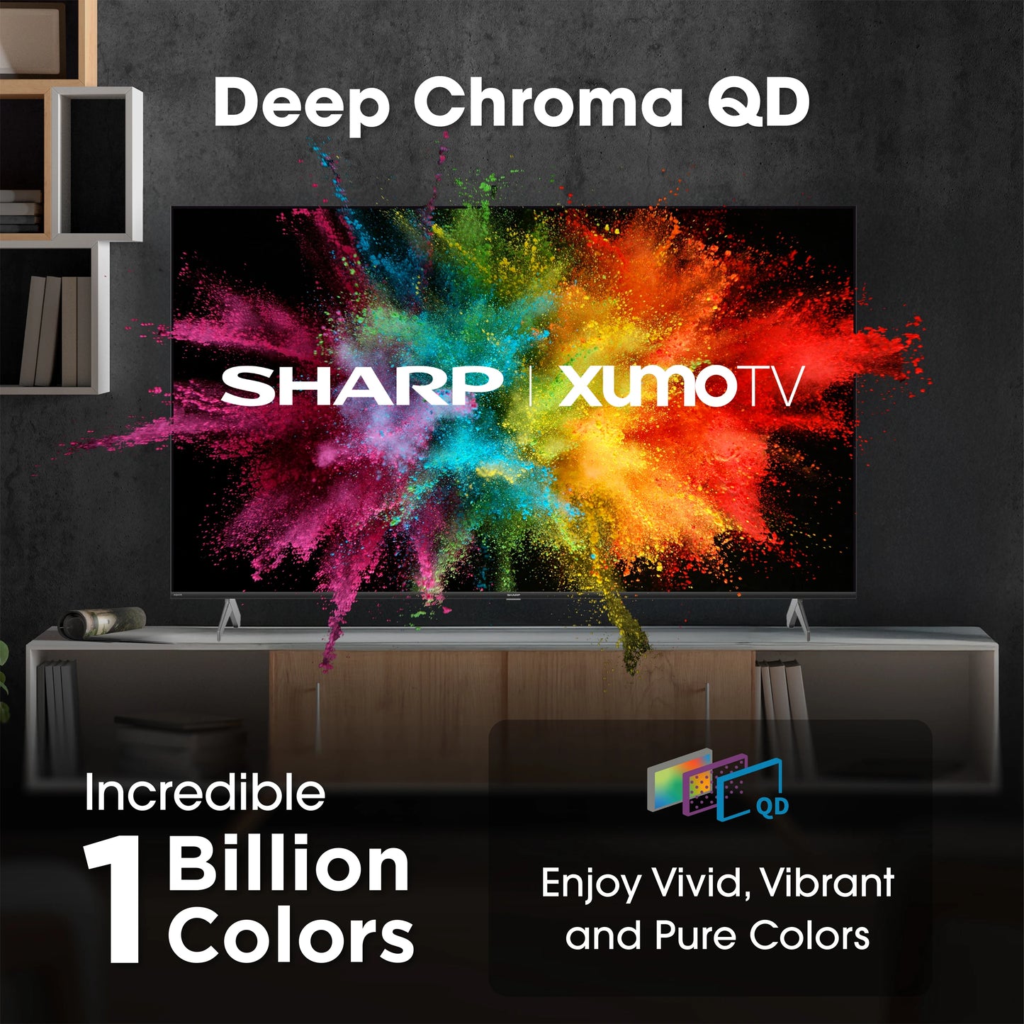 Sharp AQUOS QLED 4K Ultra HD TV with X7 Revelation Processor