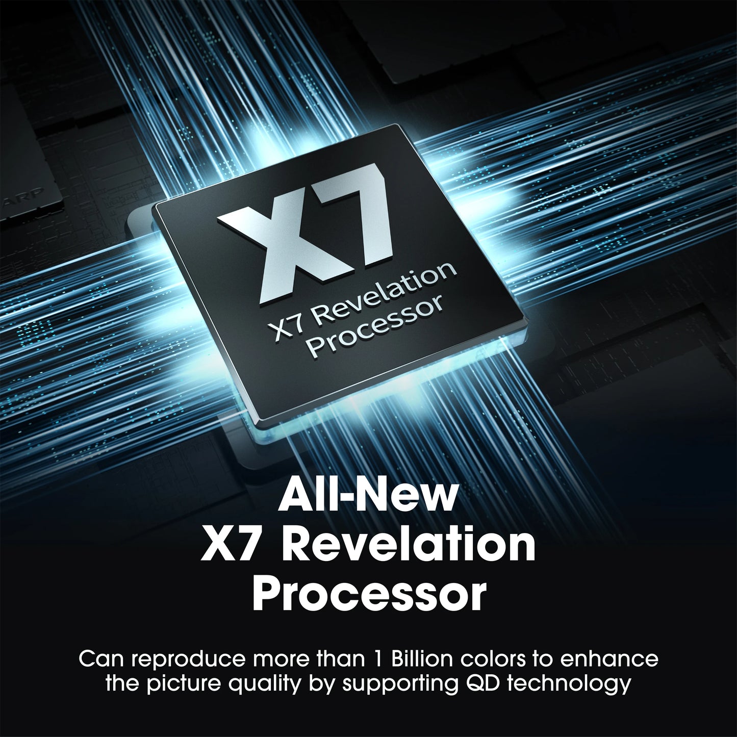 Sharp AQUOS QLED 4K Ultra HD TV with X7 Revelation Processor