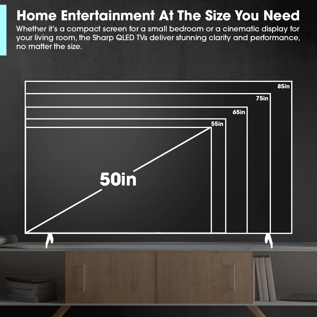 Sharp AQUOS QLED 4K Ultra HD TV with X7 Revelation Processor