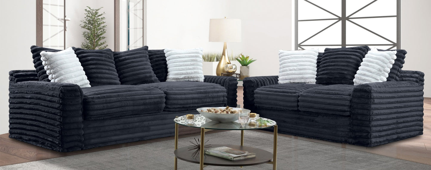 Jenna Mega Fluffy Living Room