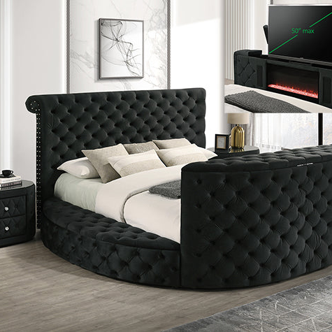 Voltare Fire Place and TV Lift Bedroom Collection