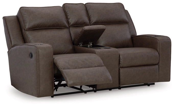 Lavenhorne Loveseat recliner with console