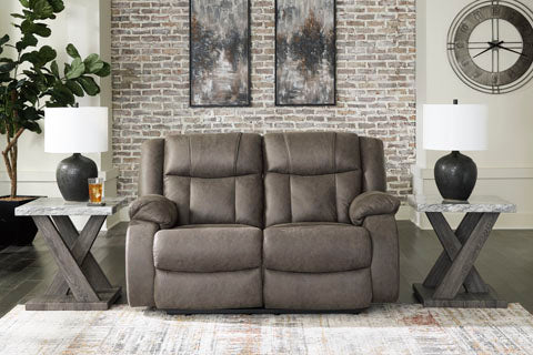 Gunmetal Reclining Loveseat