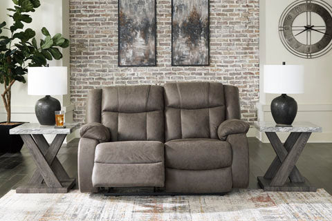 Gunmetal Reclining Loveseat