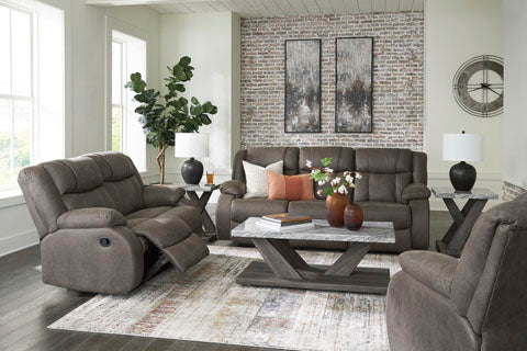 Gunmetal Reclining Loveseat