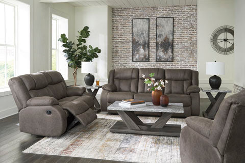 Gunmetal Reclining Loveseat