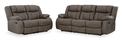 Gunmetal Reclining Loveseat