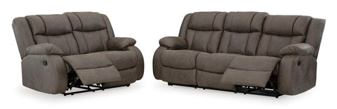 Gunmetal Reclining Loveseat
