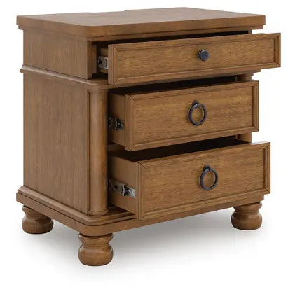 Taking a laid-back approach to casual traditional design, this artfully crafted king poster bed features a handsomely hefty yet fashionably proportioned silhouette. Its rich medium brown wood tone exudes a comfy, timeless appeal that's sure to carry you away to a dreamy time and place. This easy-to-love look makes just the right statement.

hillsmattressmore.com