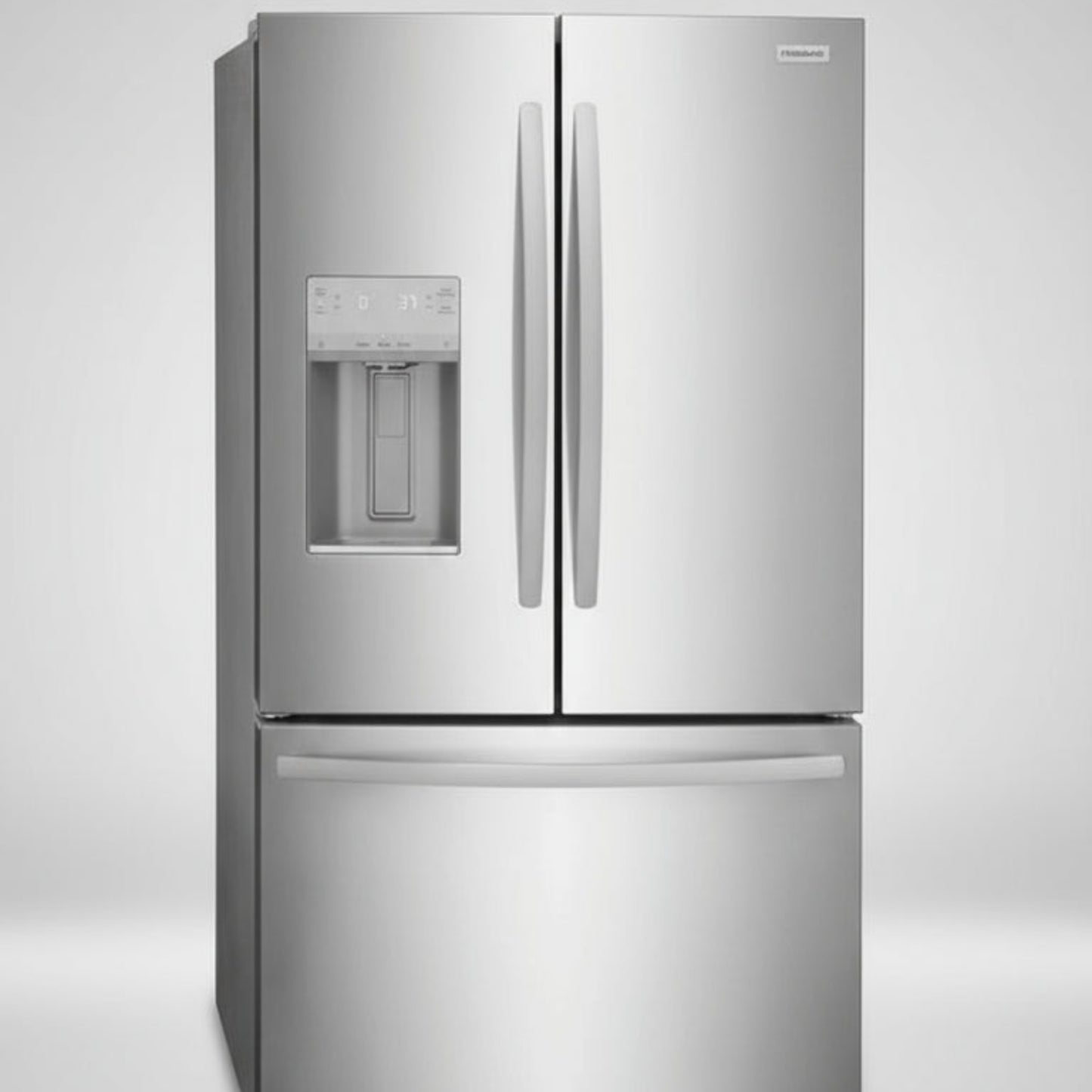 Frigidaire Standard-Depth 27.8-cu ft 3 -Door 36-in Wide French Door Refrigerator with Ice Maker with Water and Ice Dispenser ( Stainless Steel ) ENERGY STAR Certified