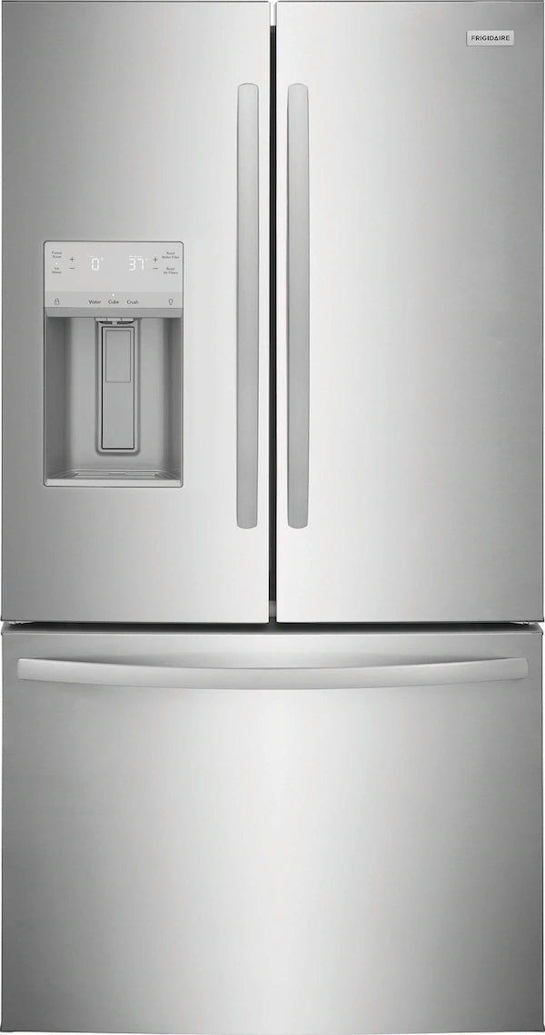 Frigidaire Standard-Depth 27.8-cu ft 3 -Door 36-in Wide French Door Refrigerator with Ice Maker with Water and Ice Dispenser ( Stainless Steel ) ENERGY STAR Certified