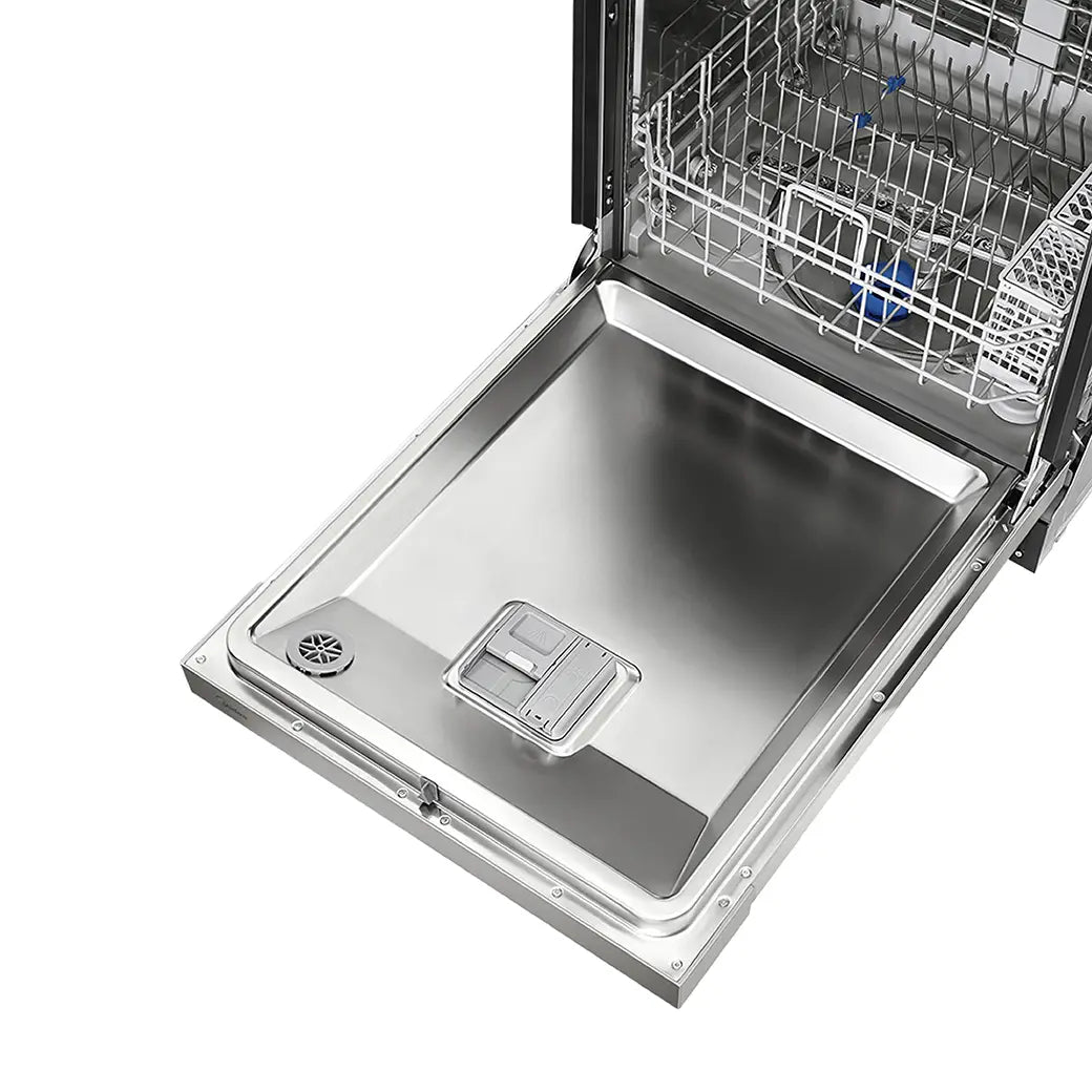 Midea MDF24P1BWW 24" Front Control Built-In Dishwasher – White