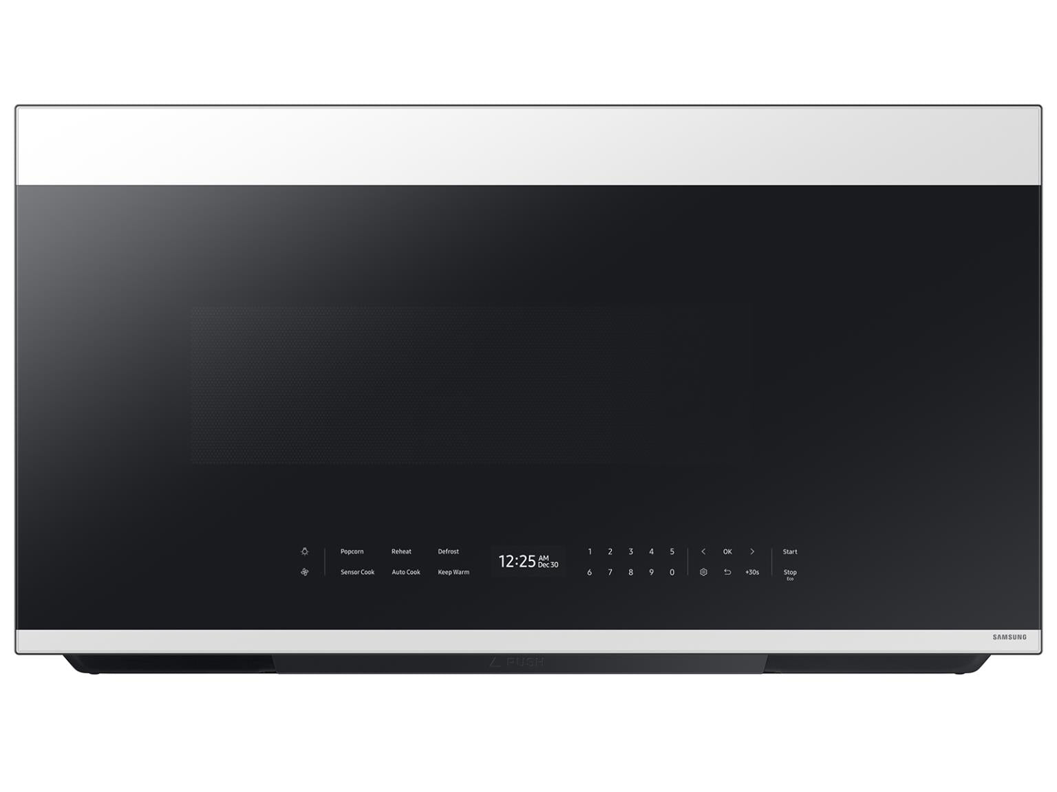 Samsung ME21DB670012AA 2.1 cu. ft. Bespoke Smart Over-the-Range Microwave – White Glass
