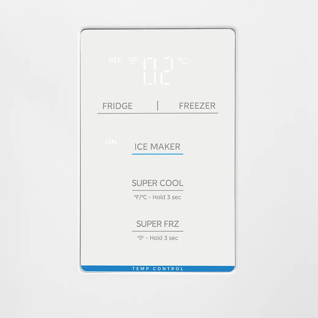 Midea MRB23D5AST – 22.8 Cu. Ft. Counter-Depth Bottom Freezer Refrigerator with Icemaker – Stainless Steel
