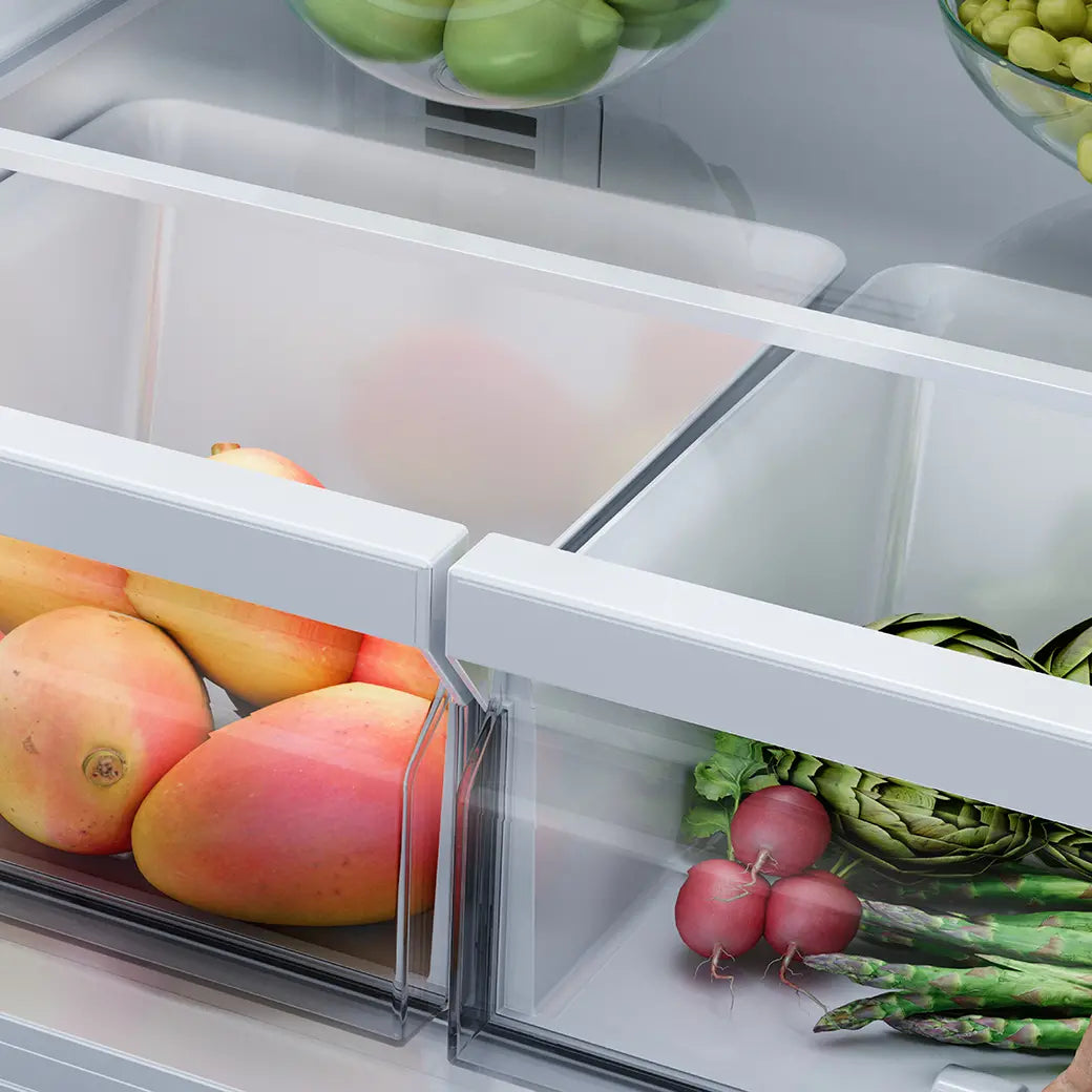 Midea MRB19B7AWW – 18.7 Cu. Ft. Garage-Ready Bottom Freezer Refrigerator – White