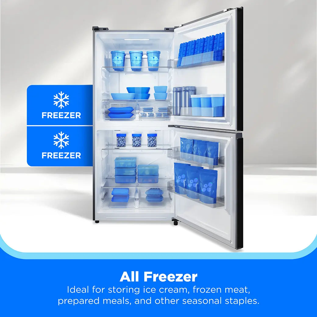 Midea MRU21C7BWW – 20 Cu. Ft. 50/50 Flex™ 3-Way Convertible Refrigerator / Freezer (White)