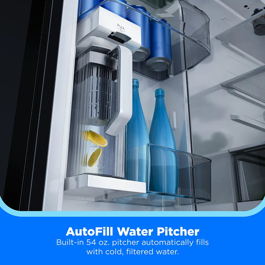 Midea MRF27I6BST – 26.5 Cu. Ft. Counter-Depth PLUS™ French Door Refrigerator with AutoFill Water Pitcher – Stainless Steel