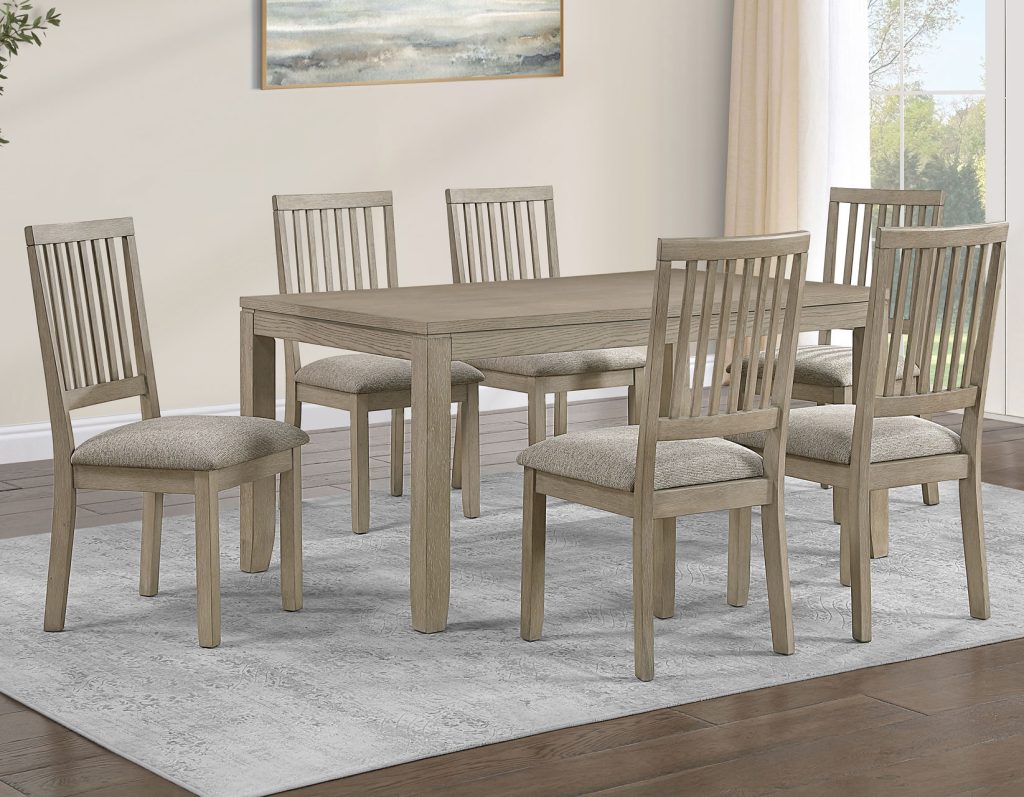 Yorktown 7 piece Dinning Set in Sand