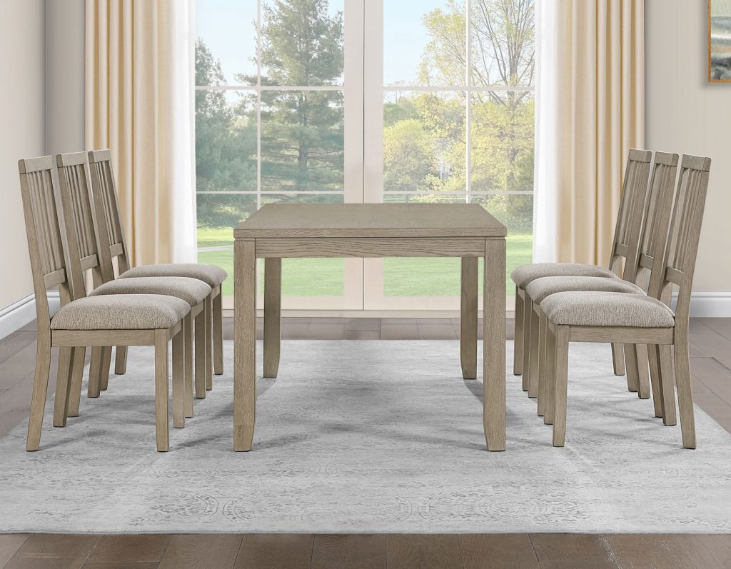 Yorktown 7 piece Dinning Set in Sand