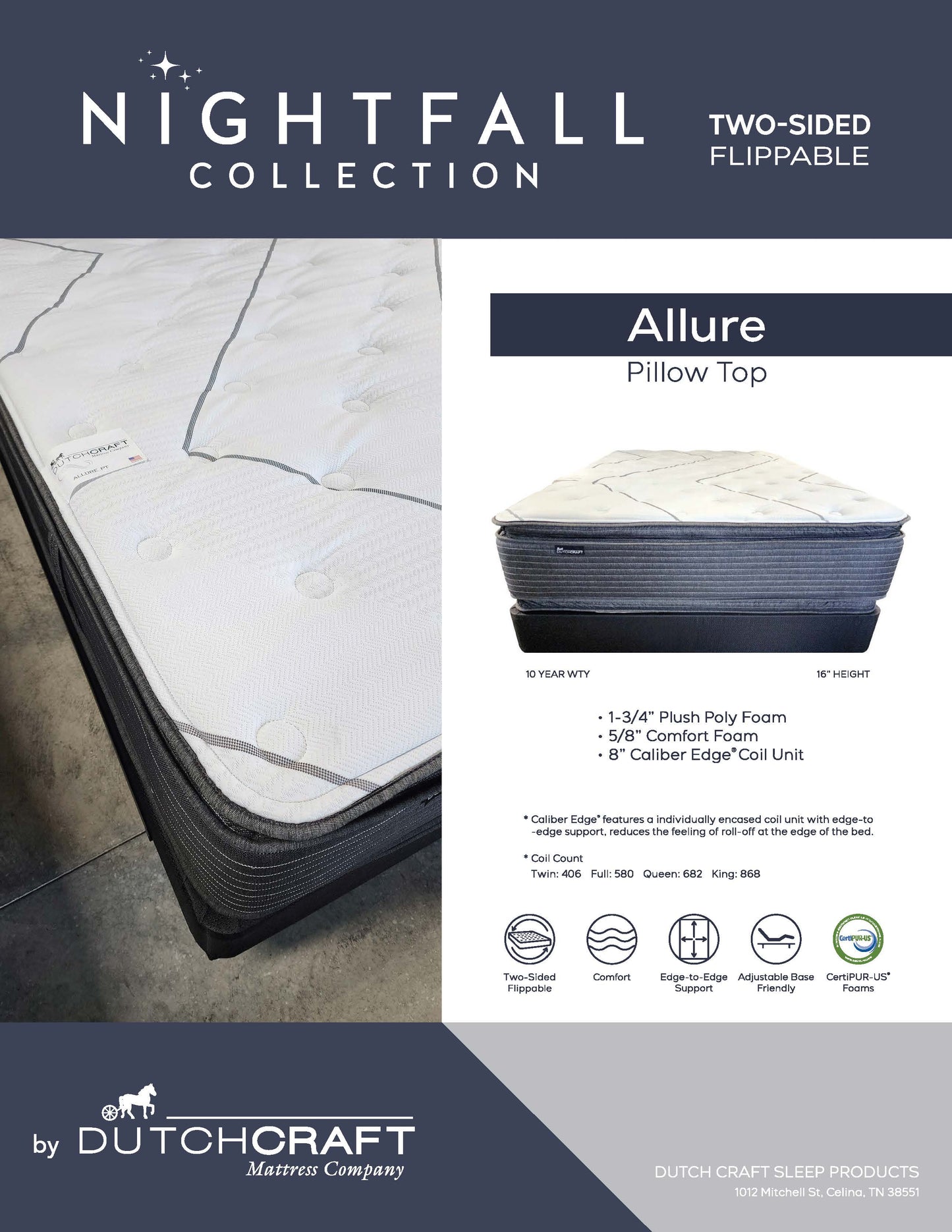 Allure Two Sided Mattress Firm
