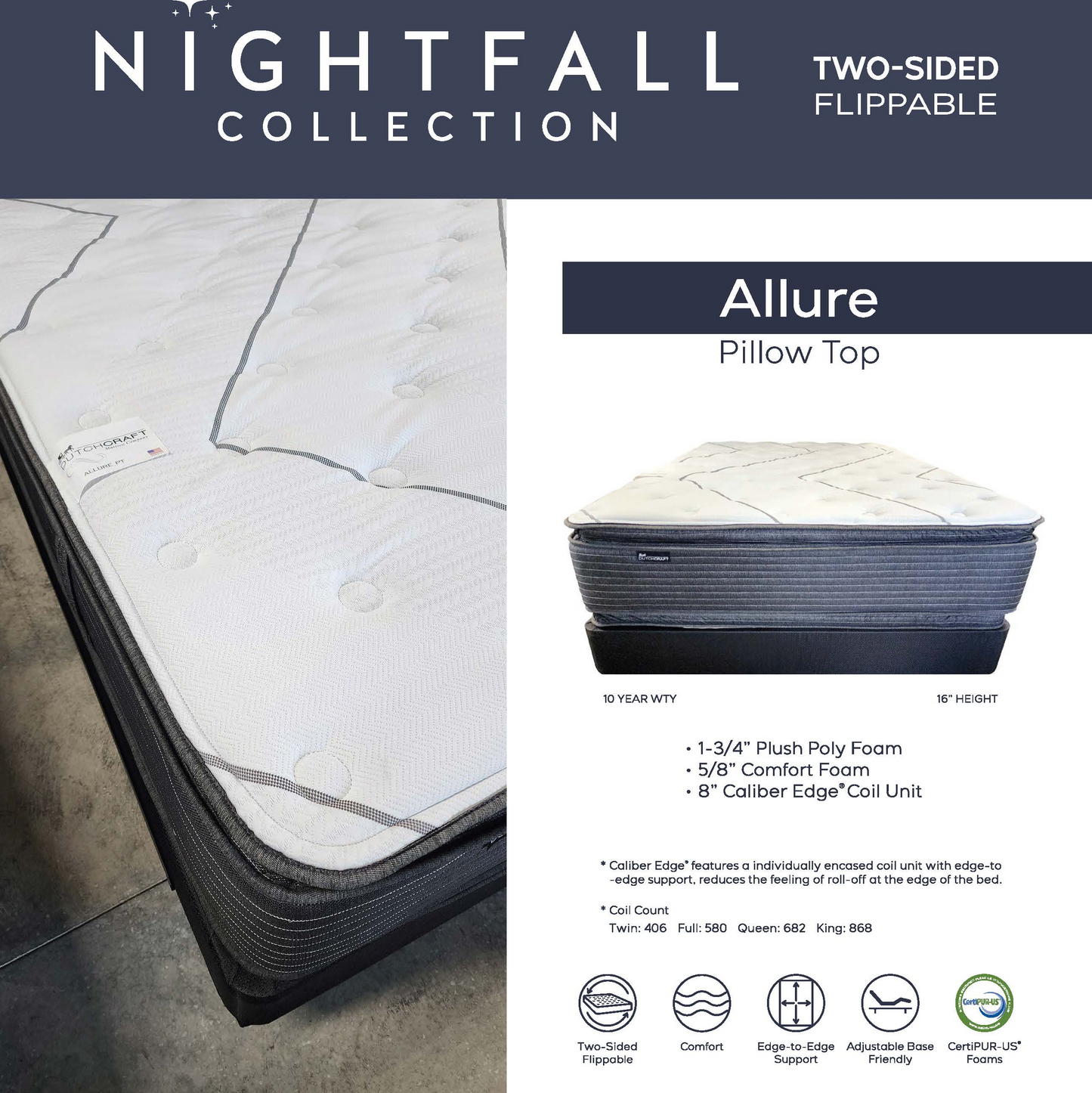Allure Two Sided Mattress Firm