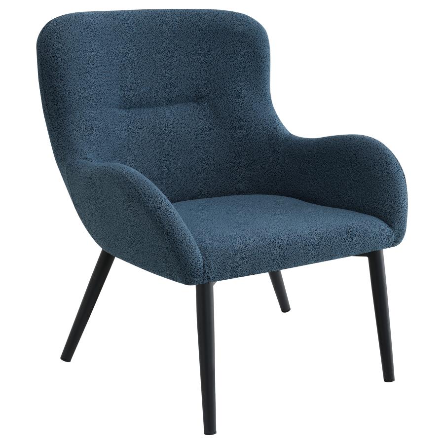 Calvin Upholstered Modern Arm Accent Chair Aegean Blue 1
