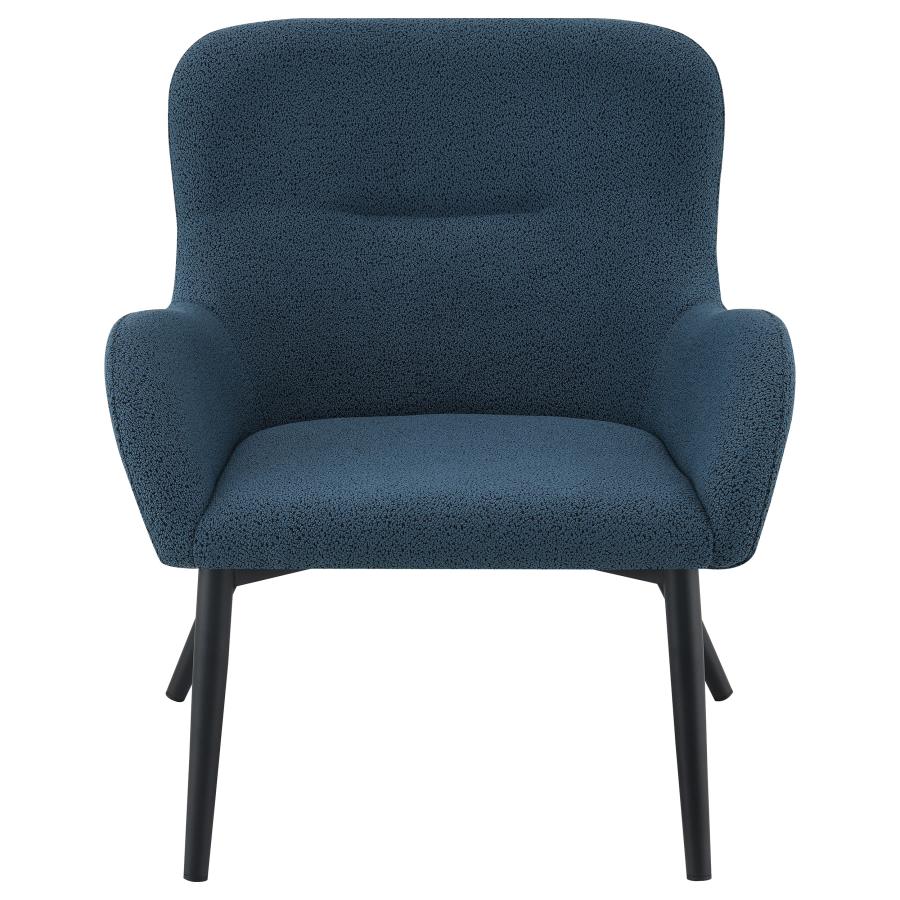 Calvin Upholstered Modern Arm Accent Chair Aegean Blue 2