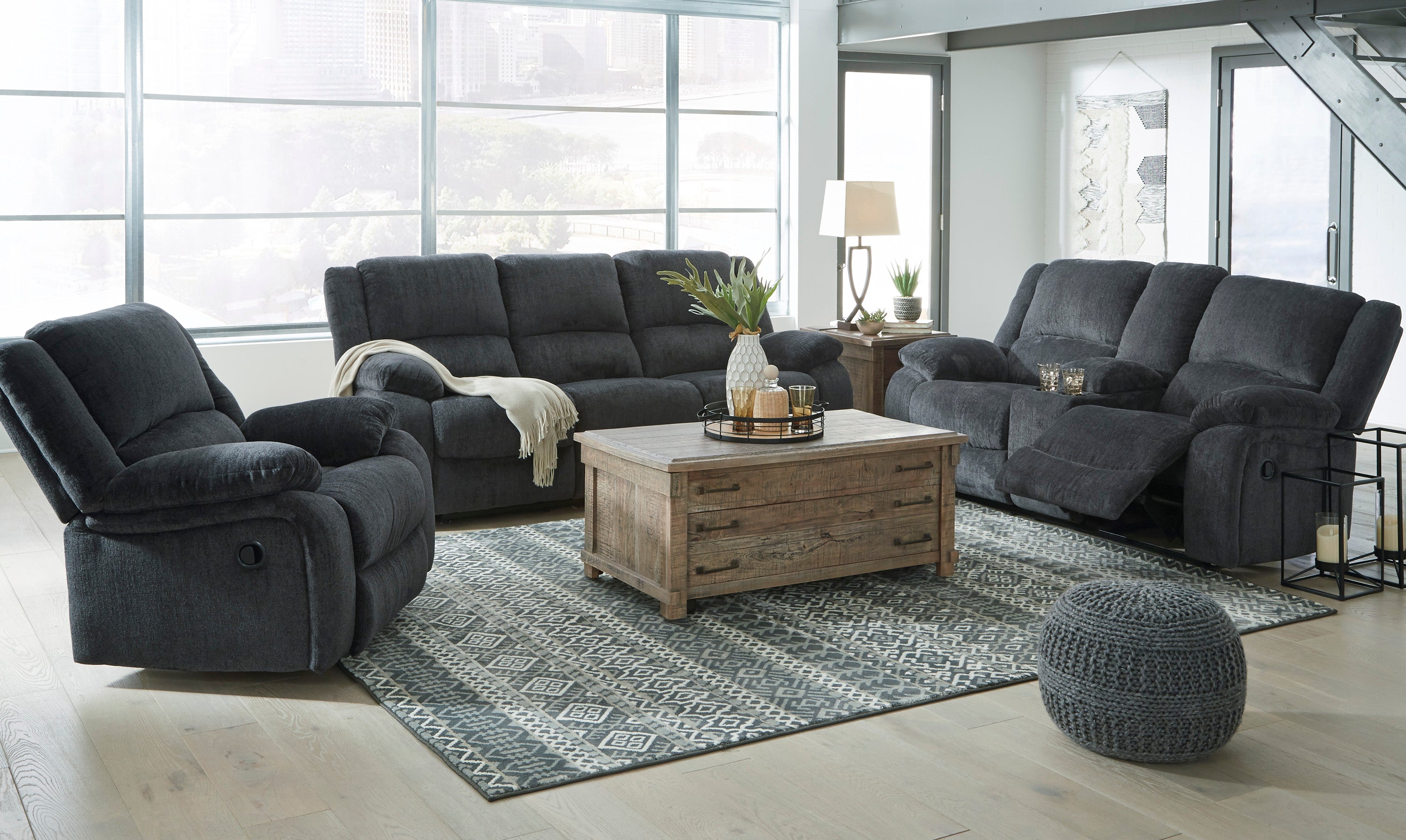 Draycoll Reclining set power or manual 7