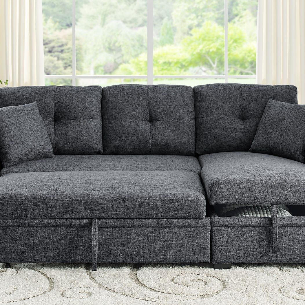 Modular Sleeper Sectional Sofa with Storage
