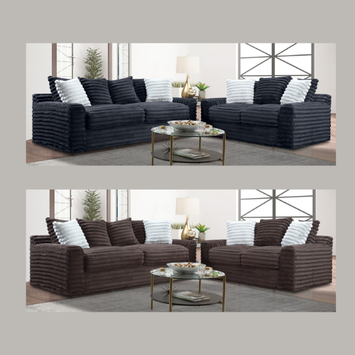 Jenna Mega Fluffy Living Room