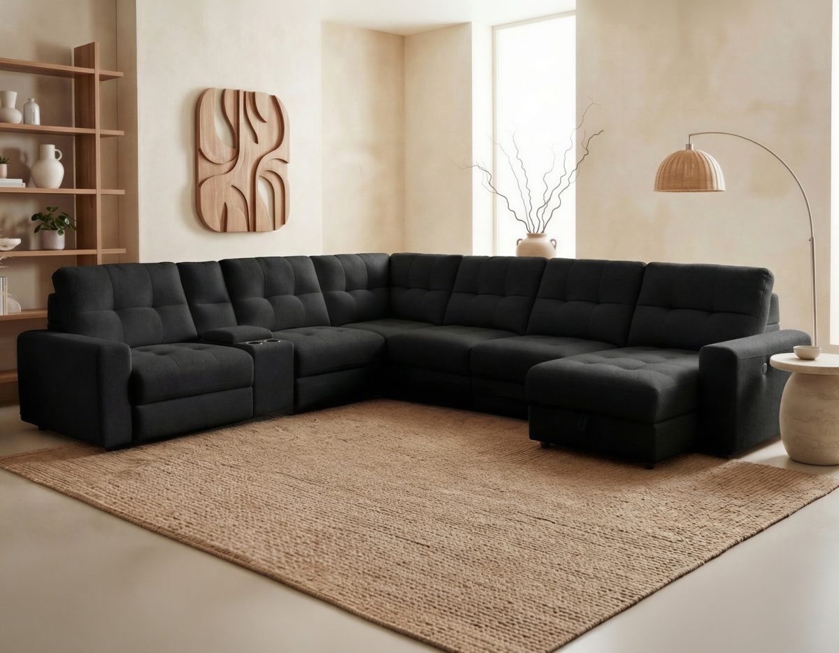 Snyder White 6-Piece Slider Sectional 6