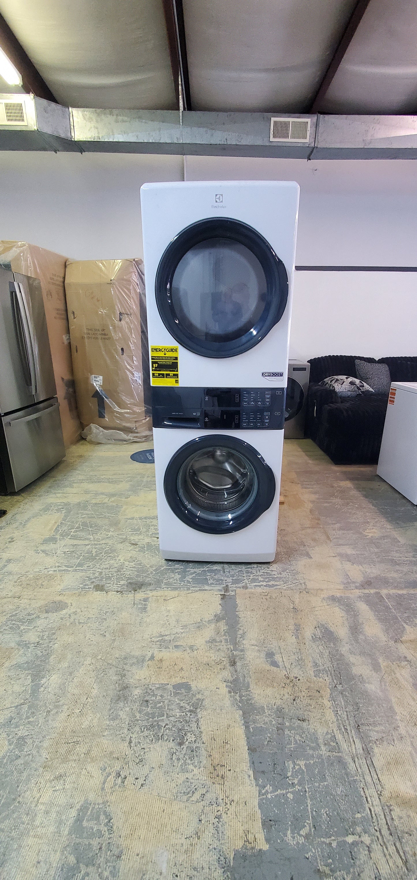 Electrolux washer and dryer tower combo