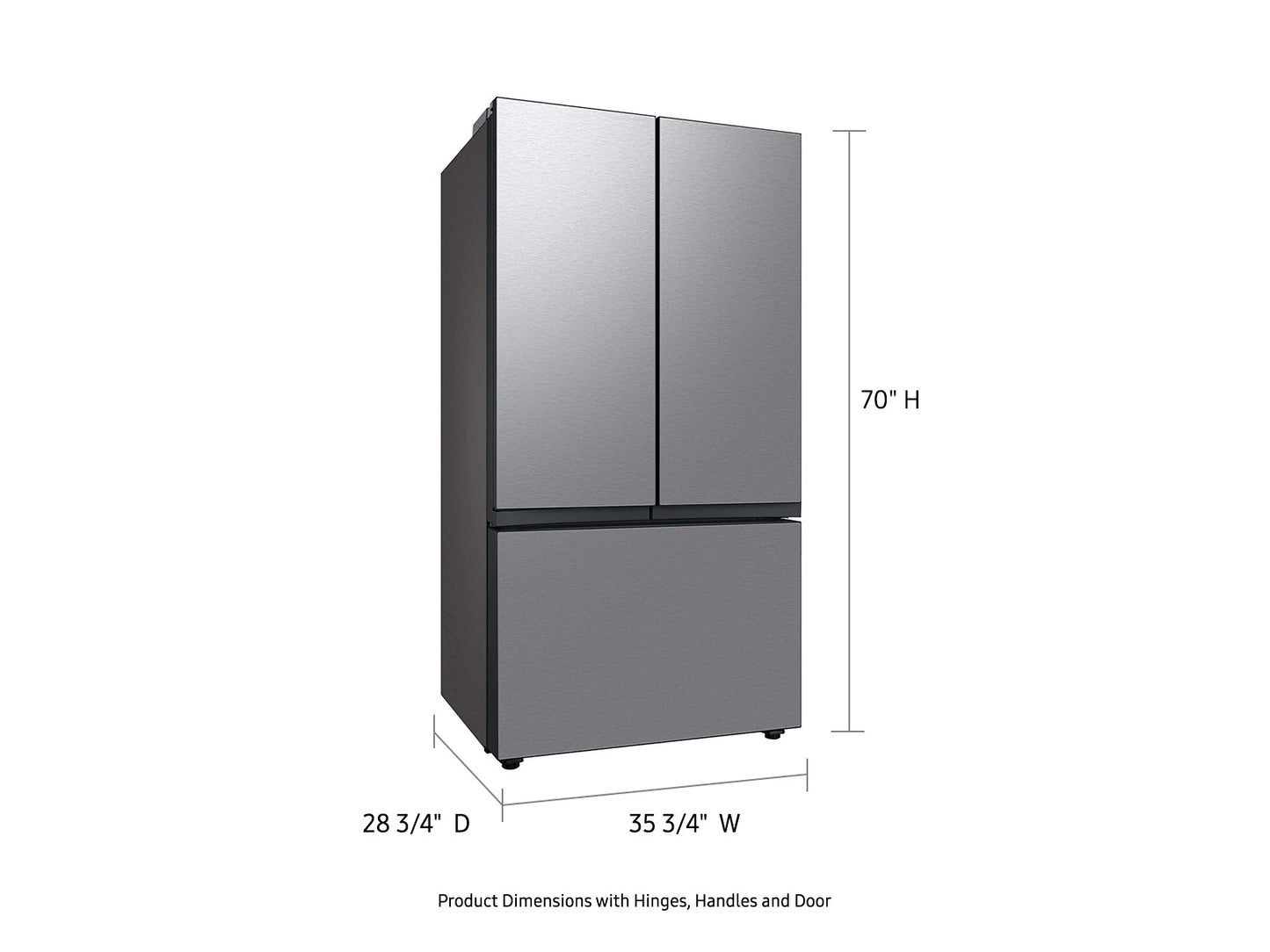 RF30BB6600QLAA	SAMSUNG BESPOKE 30.0 Cu. Ft. FD Ref S/S