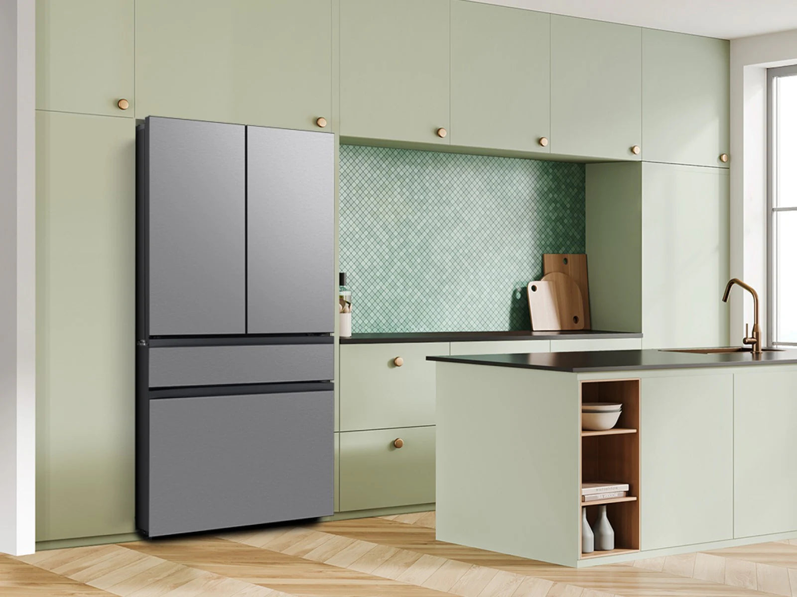 Samsung RF70F29DERAA Bespoke AI 29 cu. ft. 4-door French door refrigerator 6