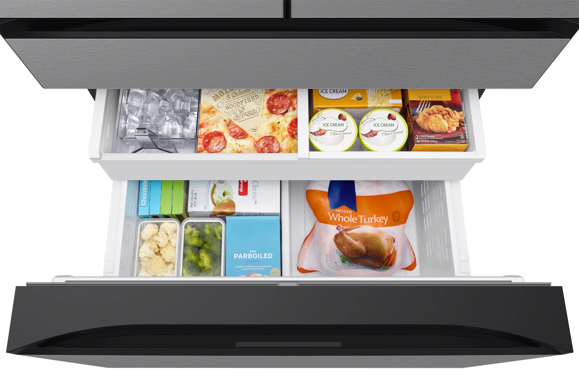 Samsung RF70F29DERAA Bespoke AI 29 cu. ft. 4-door French door refrigerator 9