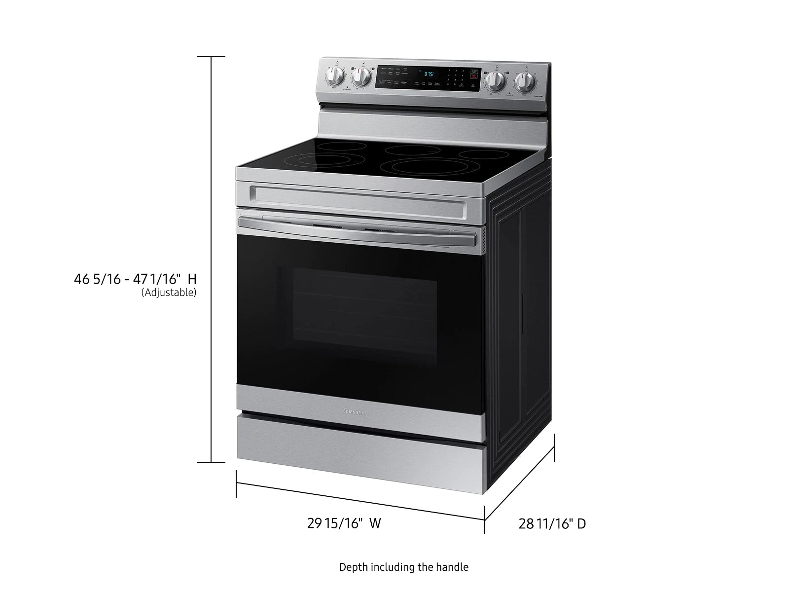Samsung NE63D6511SR 6.3 cu. ft. Smart Freestanding Electric Range – Stainless Steel 10