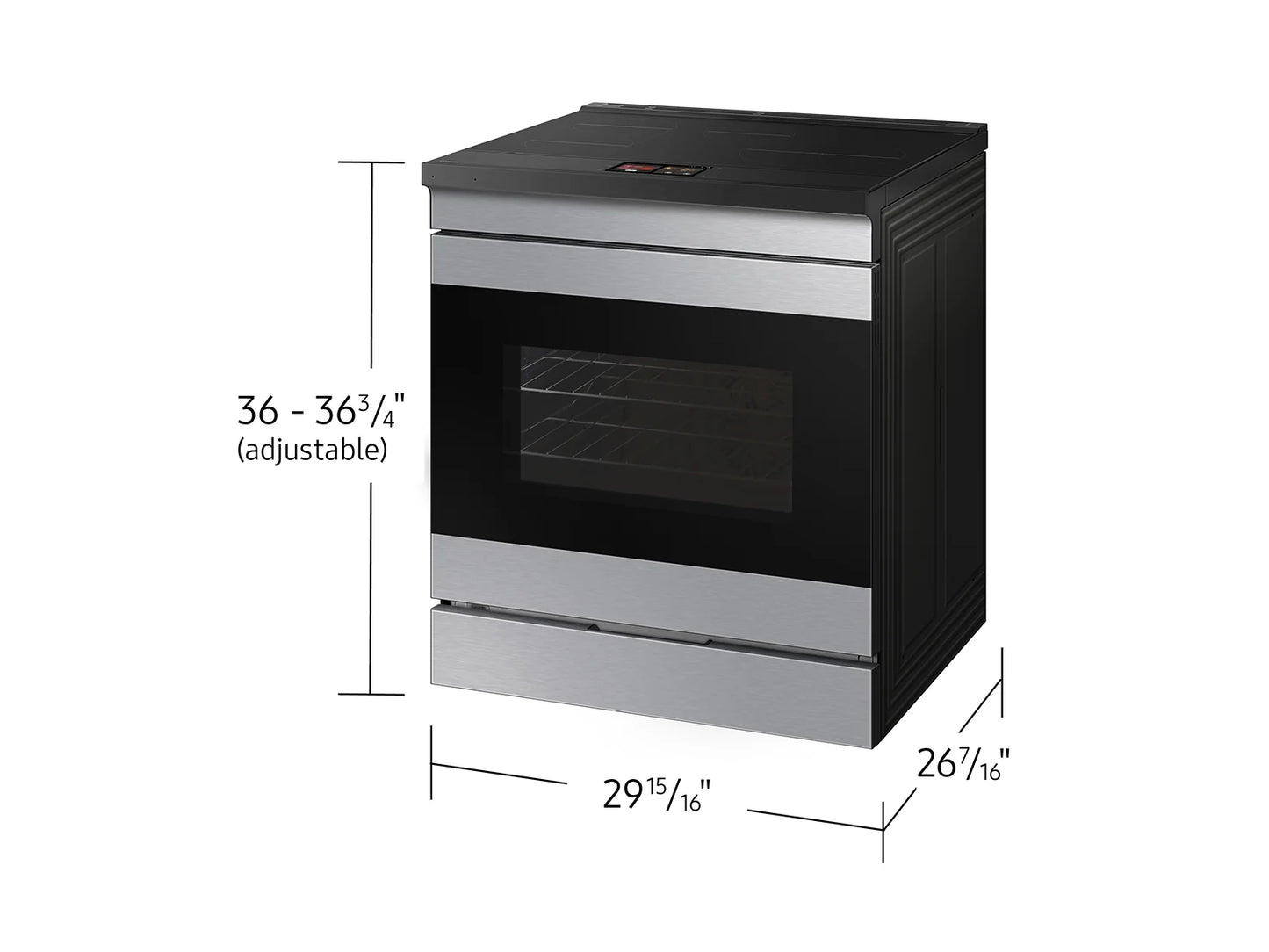 Samsung NSI6DG9900SRAA Bespoke 30" Induction Range
